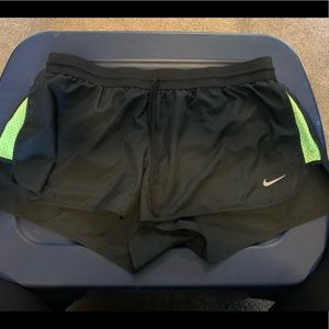 Black and neon Nike dry fit shorts